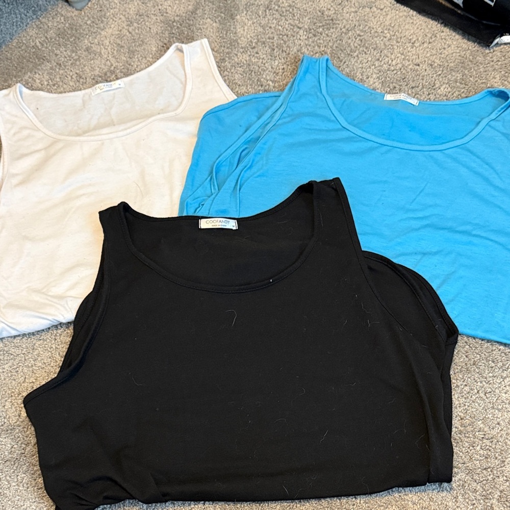 Men's Classic Tank Tops - Black, Blue, and White